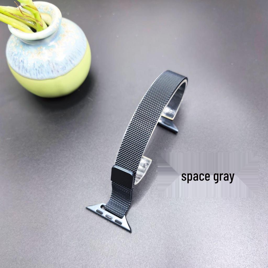 Damska opaska magnetyczna ze stali nierdzewnej w stylu mediolańskim do Apple Watch