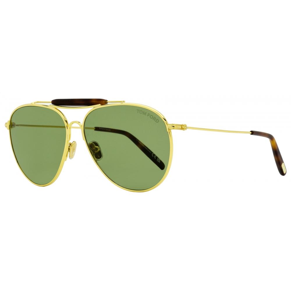 

Мужские солнцезащитные очки Tom Ford Raphael-02 TF995 30N Желтое золото 59 мм