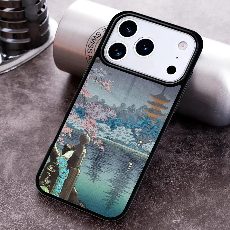 Japanese Ukiyo-e Art Phone Case for iPhone 17 16 15 Pro Max Air 14 13 12 11 Plus Shockproof Cover
