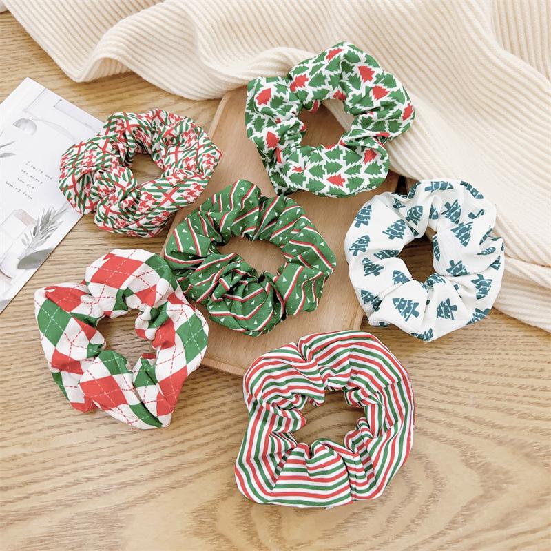 2023 Holiday Scrunchie: High Elastic Fabric Hair Tie for Ponytails
