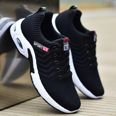 Erkekler için yeni spor ayakkabılar, dokuma koşu fileli ayakkabılar, erkekler için nefes alabilen, şık ve trend erkek ayakkabıları