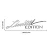 Limited Edition Car Sticker, Auto Limited Edition Sticker, Car Metal Decal, Car Trunk Sticker,