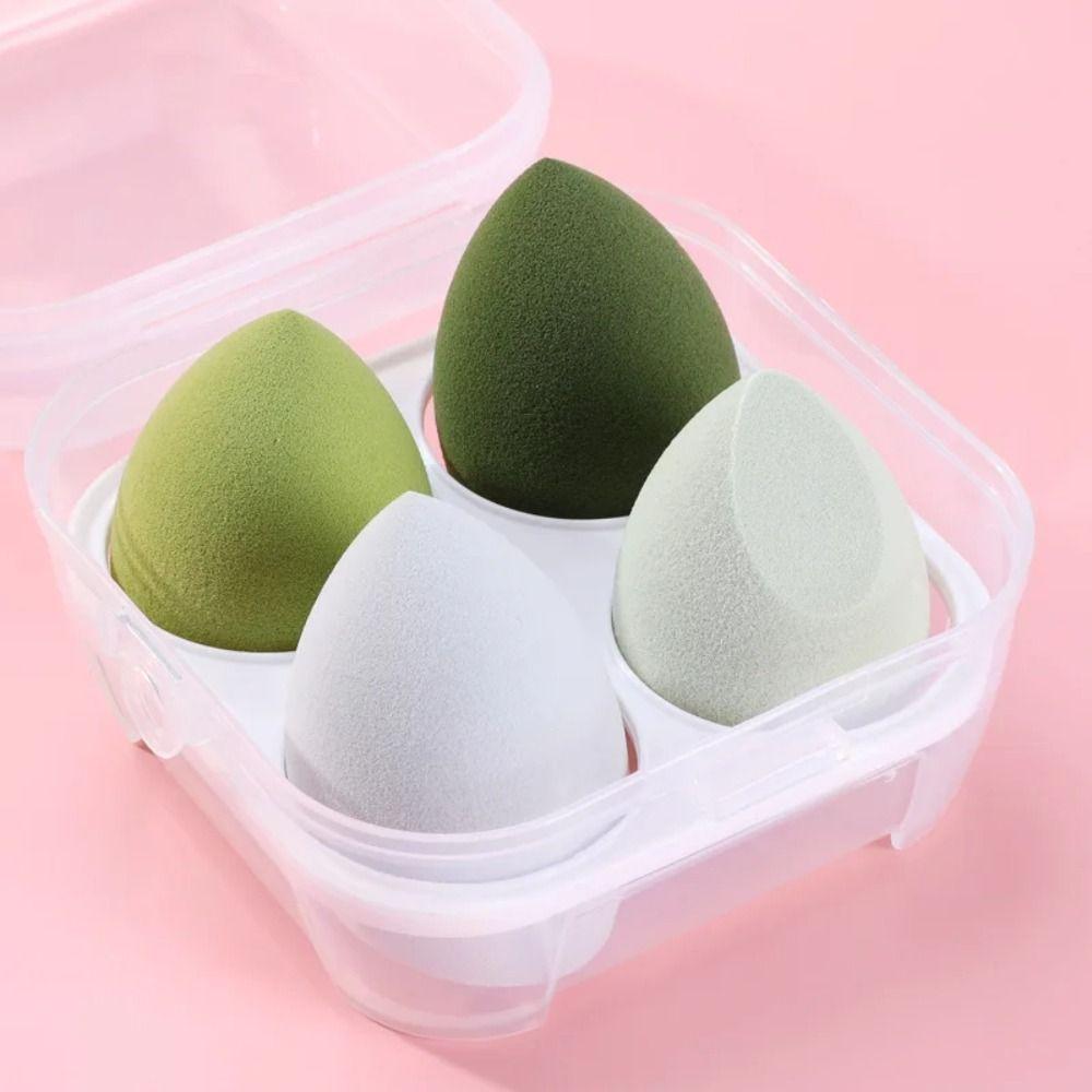 4Pcs Hydrophilic Beauty Egg Set Soft Make Up Sponge Cosmetic Powder Puff  Make Up Accessories