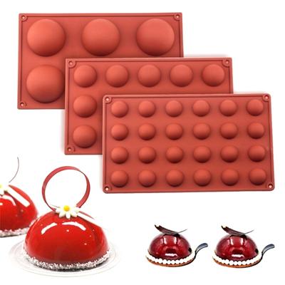 Halbkugel Schokolade Dessert Form Silikon Kuchen Dekor Form DIY Küchenwerkzeug