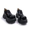 Thick-soled JK Small Leather Shoes Women's Small Height-increasing Loafers Retro British Style Belt Buckle Single Shoes