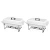 Chafing Dish Set 2 piece Stainless Steel