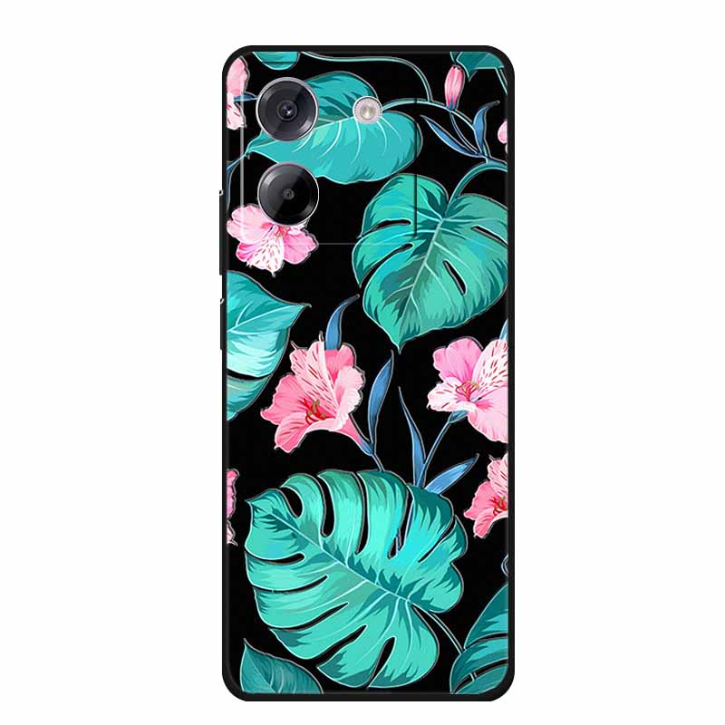 

3D Тисненый Чехол Для Xiaomi Poco M7 Pro 5G POCO M6 Pro 4G Redmi Note 13 Pro Чехол На Телефон Цветок Силиконовый Мягкий Задний Чехол Coque Funda Poco M7 Pro 5G