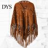 Classic Women Shawl Warm Fabric Solid Color Versatile Hollow Skin-friendly Tassels Hem Winter Scarf Comfortable Wrap Accessory