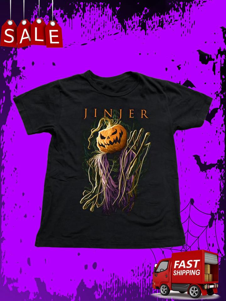 

New JINJER Band Happy Halloween Collection Gift For Fan S to 5XL Tshirt Unisex T-Shirt S