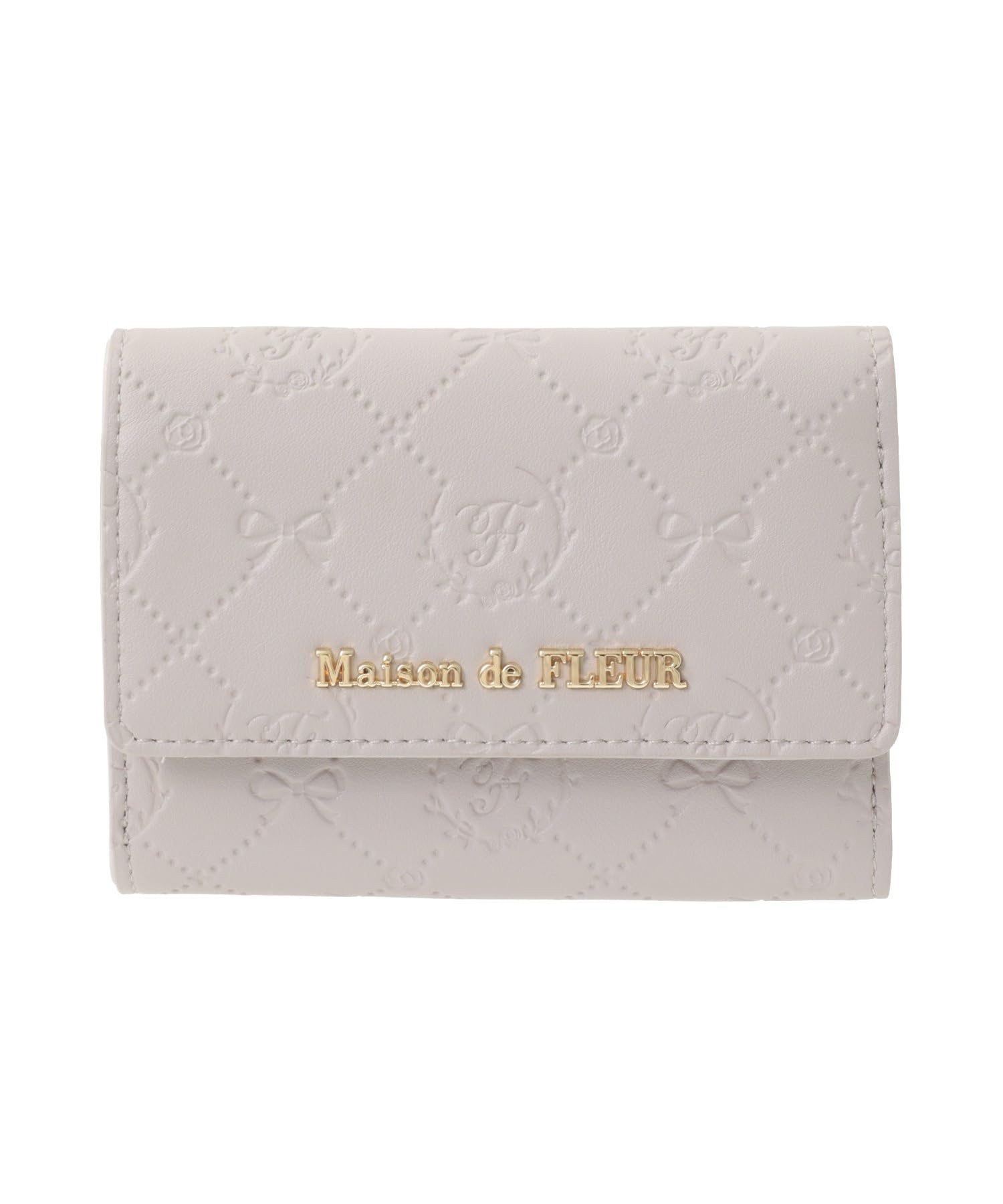 Maison de Fleur Color Monogram Wallet in Grayish Pink Women s