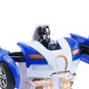 Verwandelbares Auto Spielzeug Stoßfest Duale Trägheit Robust Langlebig Roboterauto Spielzeug für Kinder Jungen Blau