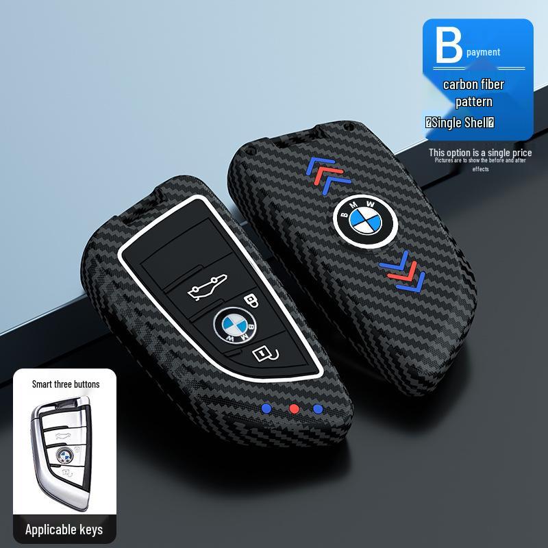 3, 5, 7 Series Blade Key Case - Luminous Protective Shell for 320i, 525li Remote & X3 Buckle