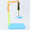 Handcrafted DIY Electromagnetic Rotating Fan Science Experiment Kit for Physics and Electromagnetism.