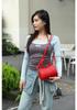 Genuine Leather Women's Boston Bowling Bag - High-Grade Feel, Large Capacity Handbag
