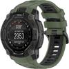 Silicone Strap for Garmin Instinct 3 Solar / Instinct 3 AMOLED 45mm - Sporty, Green-black