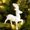Charms Wooden Snow Foam Elegant Christmas Tree Decoration Party Supplies Ornaments Hanging Pendants