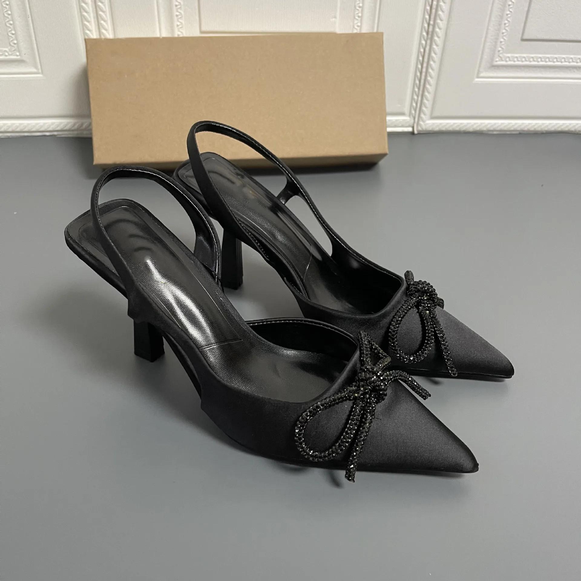 Женские босоножки-мюли с кристаллами для вечеринки — фото 3