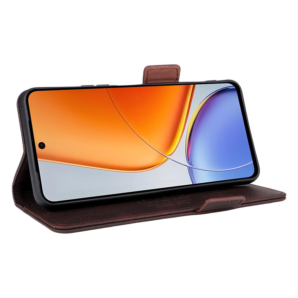 For vivo Y39 5G Case Leather Wallet Flip Phone Cover with Hardware Decor