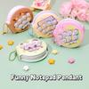 Bag Pendant Music Notepad Keychain Multi-functional Toy Key Ring Cartoon Notepad Pendant  Game