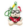Stuffed Animal Goggles Plush Pendant Soft Fleece Christmas Doll Keychain  Winter Party
