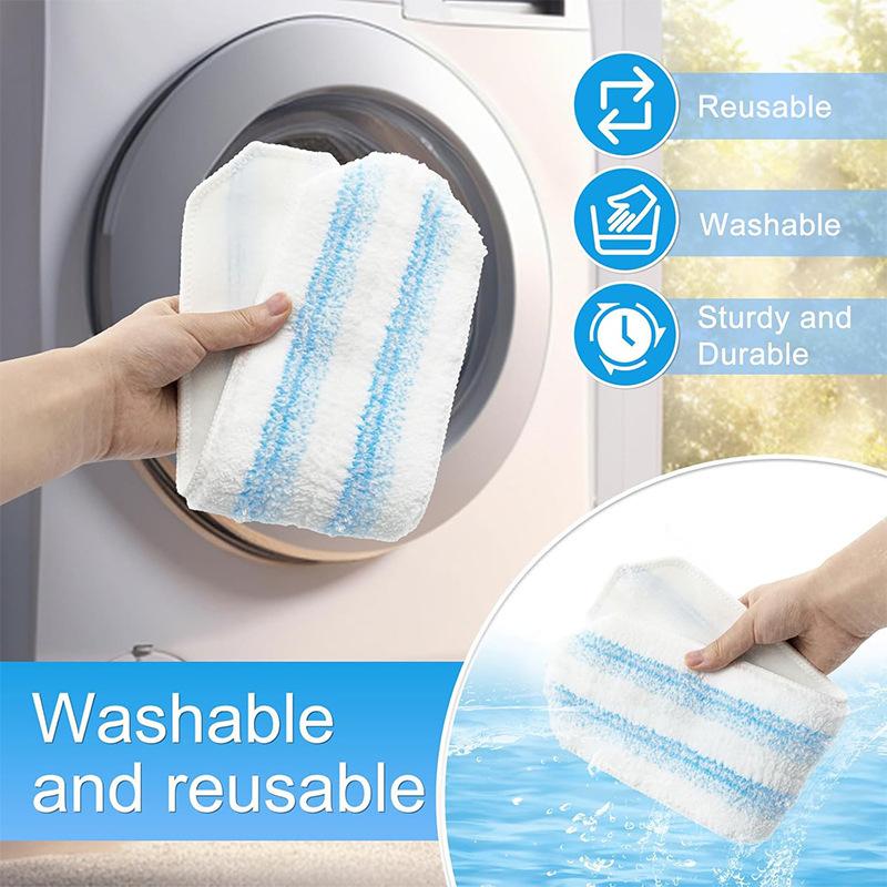 For H2Pro Flat Mop System Flat Mop Pad Replacement Parts Microfiber Mop Pad Reusable Washable Cleaning Tools Accessories
