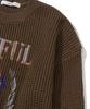 KNITTED Cotton Useful Castle Round Knit Brown
