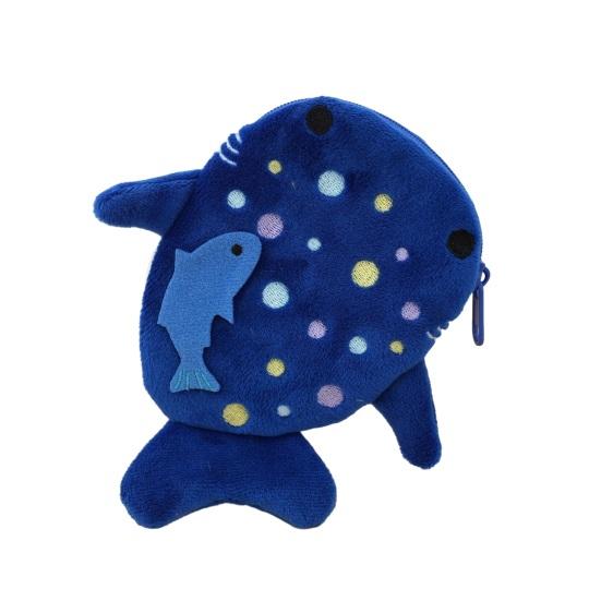 

Women Coin Purse Cartoon Colorful Shark Design Zipper Closure Small Wallet Kids Small Item Organizer Small Accessory Pouch