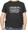 In My Head I'm Guitars Kids T-Shirt - Guitarist - Musician - Music - Electric