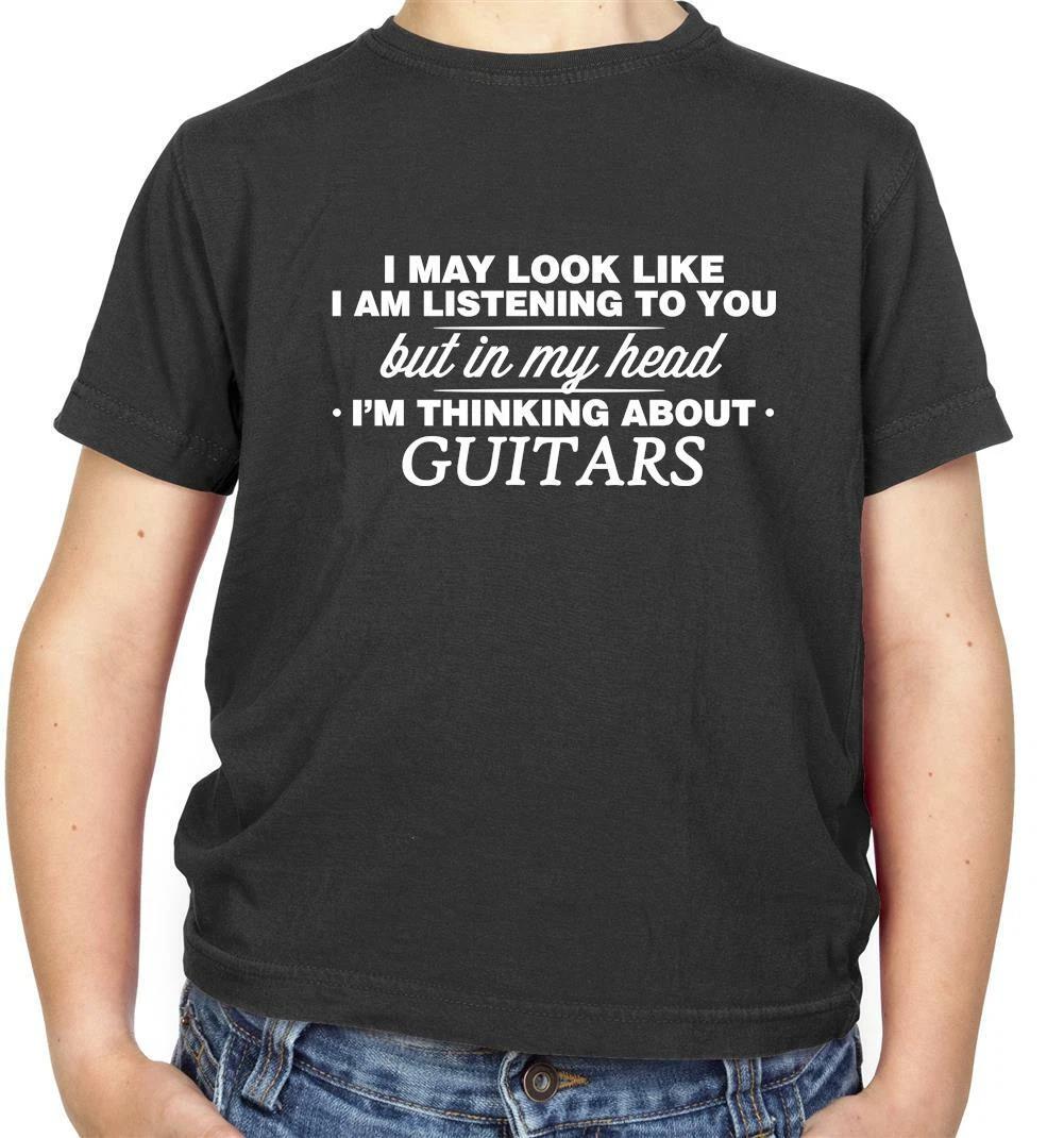 

In My Head I m Guitars Kids T-Shirt - Guitarist - Musician - Music - Electric 100