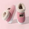 Autumn and Winter Couple Cotton Slippers Thick Soled Snow Boots Household Velvet Warm Cotton Slippers