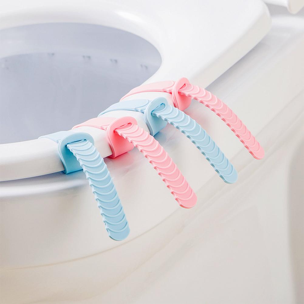 Toilet Seat Anti Dirty Silicone Lifter Handle for Bathroom Supplies