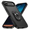 For iPhone Air Case Military Grade Ring Kickstand PC+TPU Phone Cover
