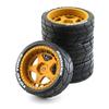 AJG1 Rc Car Accessories HPI Kyomiya 1:10 WRC TT02 XV0 Rally Universal Drift Ford Pickup Wheel Hub And Tires