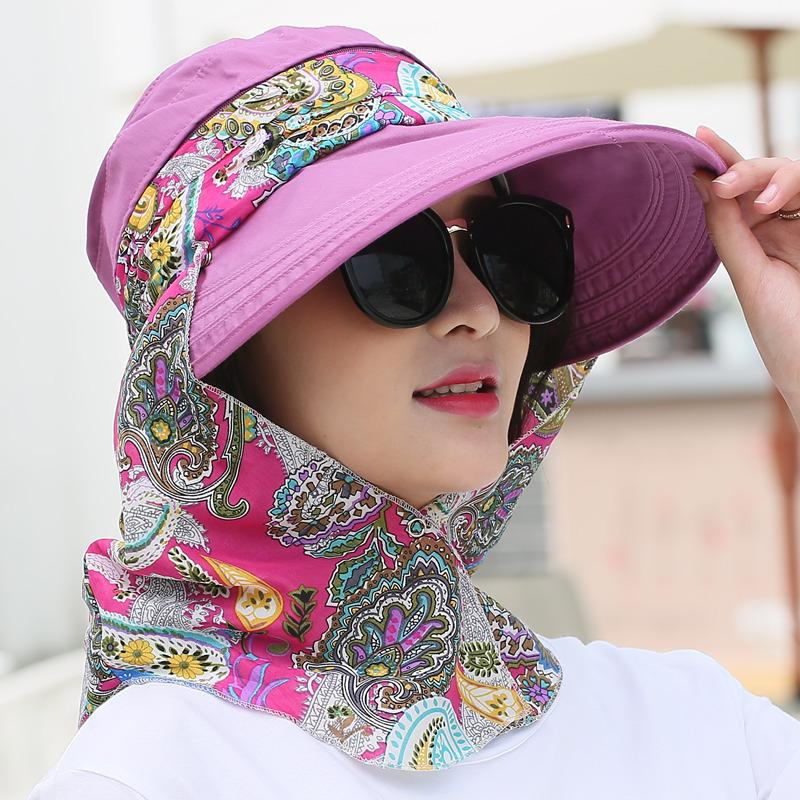 Outdoor cycling sun hat summer, ladies, hat, summer big edge sun hat beach hat Korean version sun hat