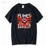 Square Enix Final Fantasy XVI FLAMES OF REBIRTH T Shirt Japaneseoriginal Vintage Washed Versatile Streetwear Stylish Slightly