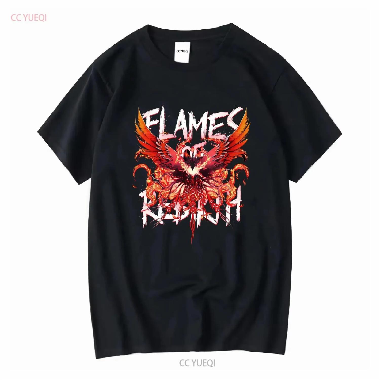 

Square Enix Final Fantasy XVI FLAMES OF REBIRTH T shirt Japaneseoriginal vintage Washed Versatile streetwear Stylish Slightly XXXXXL різнокольоровий