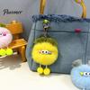 Soft Pompom Key Ring Cartoon Plush Ball Keychain, Fluffy Keychain with Metal Clasp, Clasp Backpacks Handbags Keys Decorative Pendant for Men
