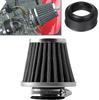 4Pcs 60mm Motorcycle Motor Conical Style with Dual Layer Steel Mesh Air Filter