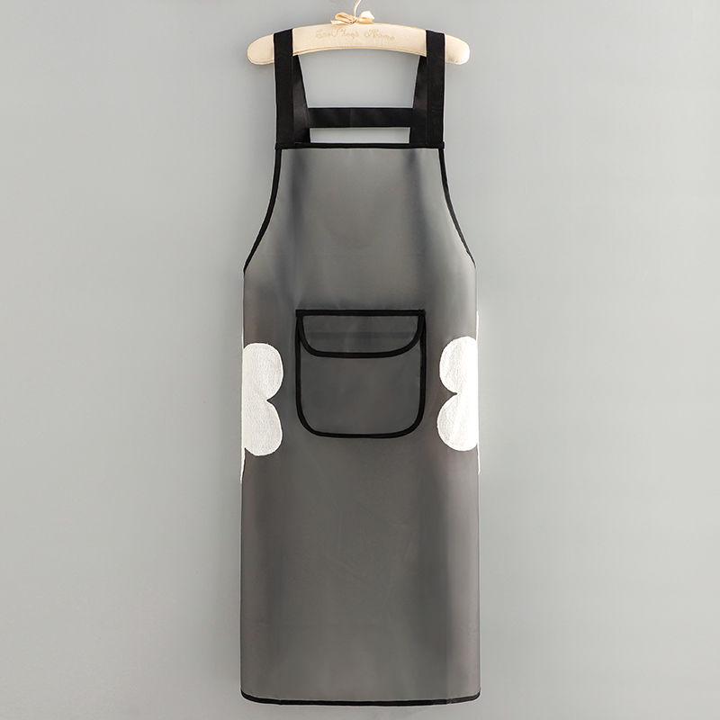 Unisex TPU Transparent Waterproof Apron: Fashionable, Oil-Proof, Ideal for Home, Kitchen, or Restaurant Dishwashing & Seafood Prep