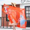 Spring/Summer New Women'S Silk Scarf 90 * 90cm Simulated Silk Twill Square Scarf Fashion Printed Large Square Scarf Professional Scarf