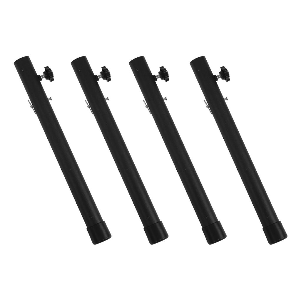 4pcs Table Leg Extenders 44cm Steel Table Leg Risers for Folding Tables Straight Bent Leg