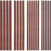 OLYCRFAT 32Pcs 4 Size Walnut Dowel Rods 6 Inch Long Dowel Rods Wood Sticks 2.7/4/4.5/5.8mm Dia Unfinished Round Sticks Wooden Carving Blocks for