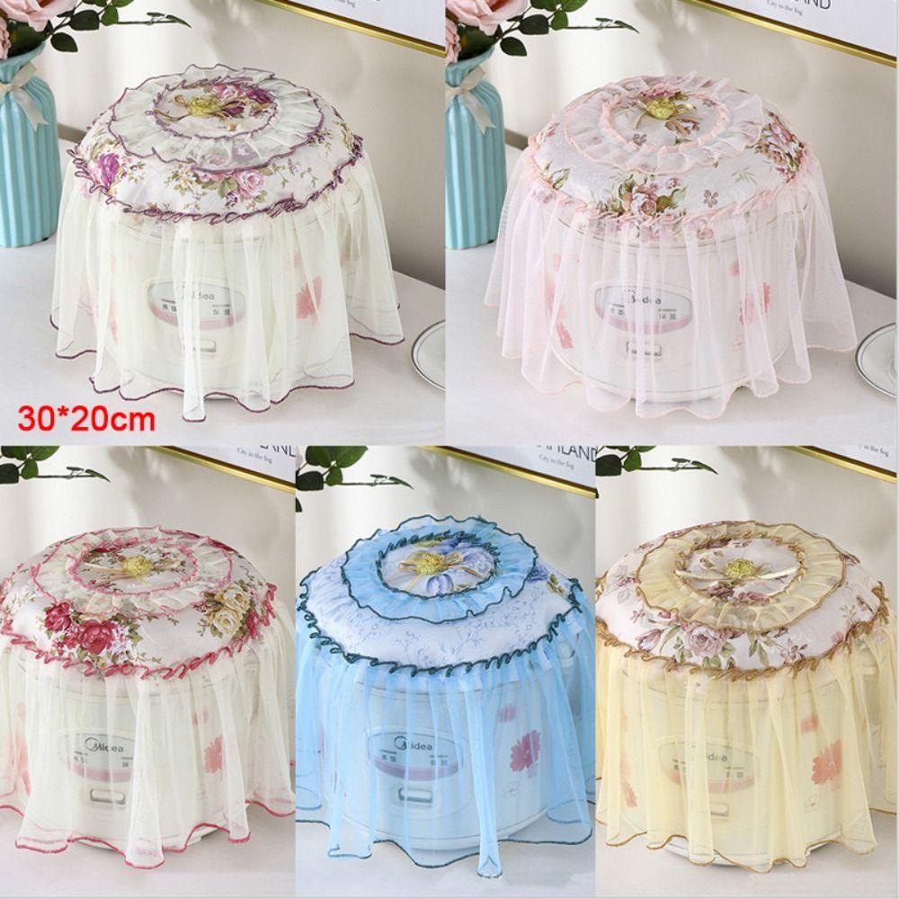 Floral Patterns Rice Cooker Dust Cover Flounce Protector Cover Dustproof Cover  Home Decor