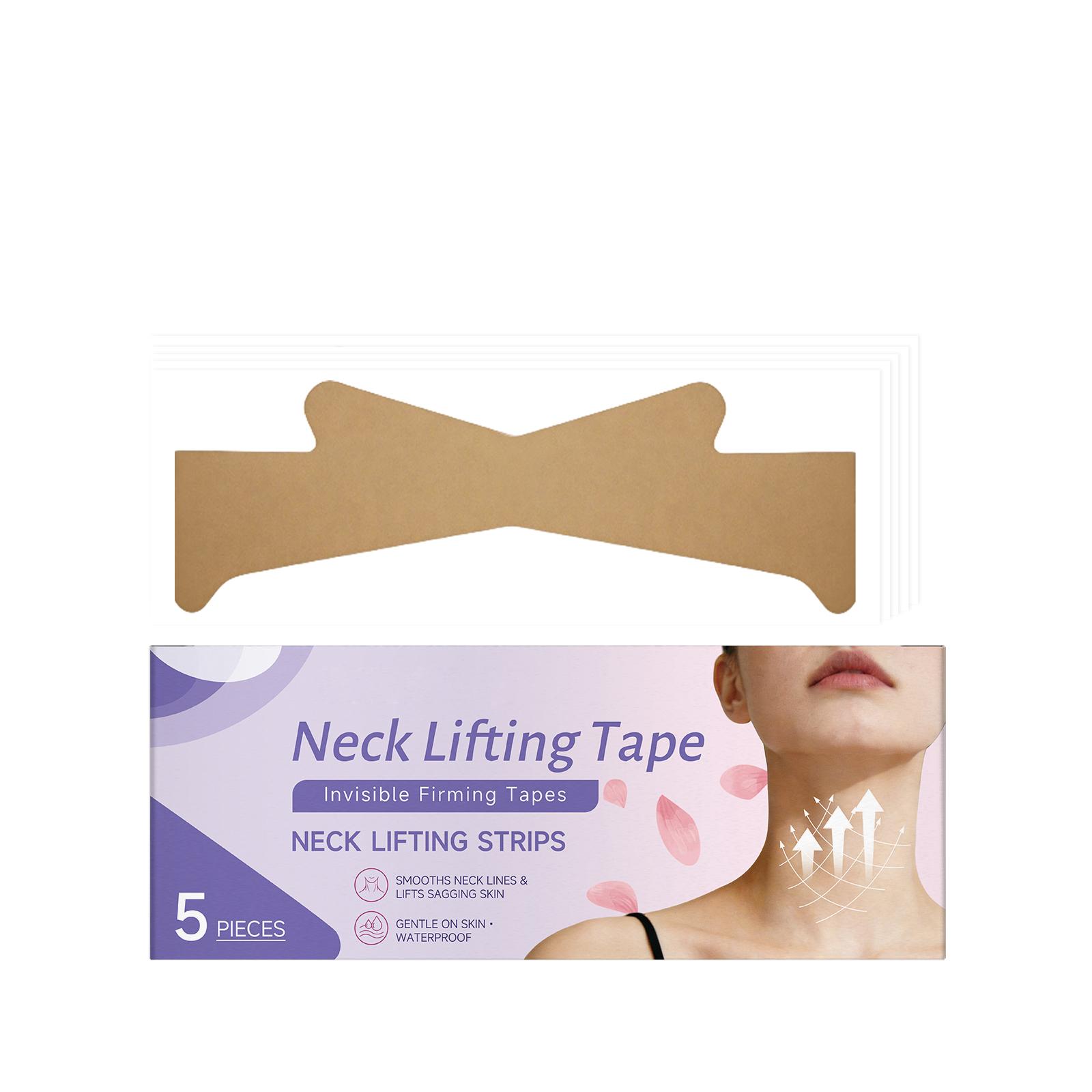 

Neck Lifting Tape Invisible Firming Strips for Skin Tightening and Lifting Wrinkles and Sagging Skin on Neck Waterproof and Gentle on Skin 5 Pieces One Size