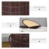 100L Bamboo Laundry Basket with Lid, Washing Basket with 2 Compartments, Handles, Removable Liner, Brown