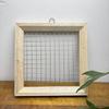 Planter Air Plant Frame Decorative Wood Hanging Airplant Holder Fern , for Small Ferns