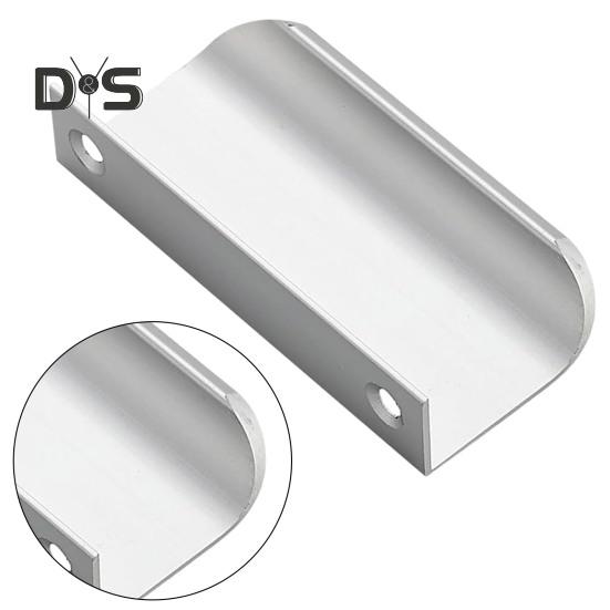 Finger Pull Cabinet Handle Rustproof Polished Surface Rounded Edge Finger Cabinet Pull Concealed Handle