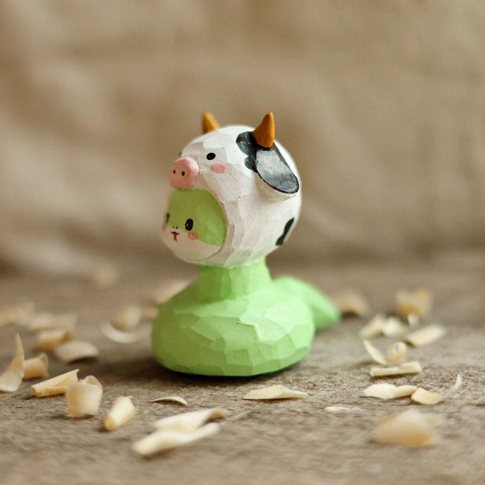 Chinese Style New Year Lucky Snake Figurine Handmade Small Snake Ornament  Living Room Bedroom