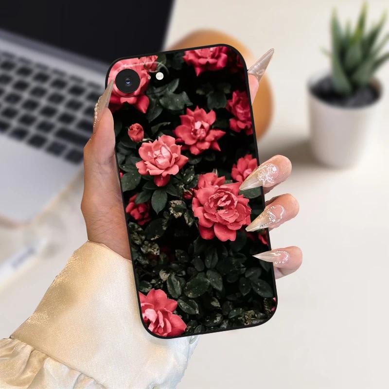 Case For iPhone SE4 Fashion Color Painted Soft Silicone Phone Coque Cover For Apple iPhone 16e 5G A3409 A3408 Shockproof Cases