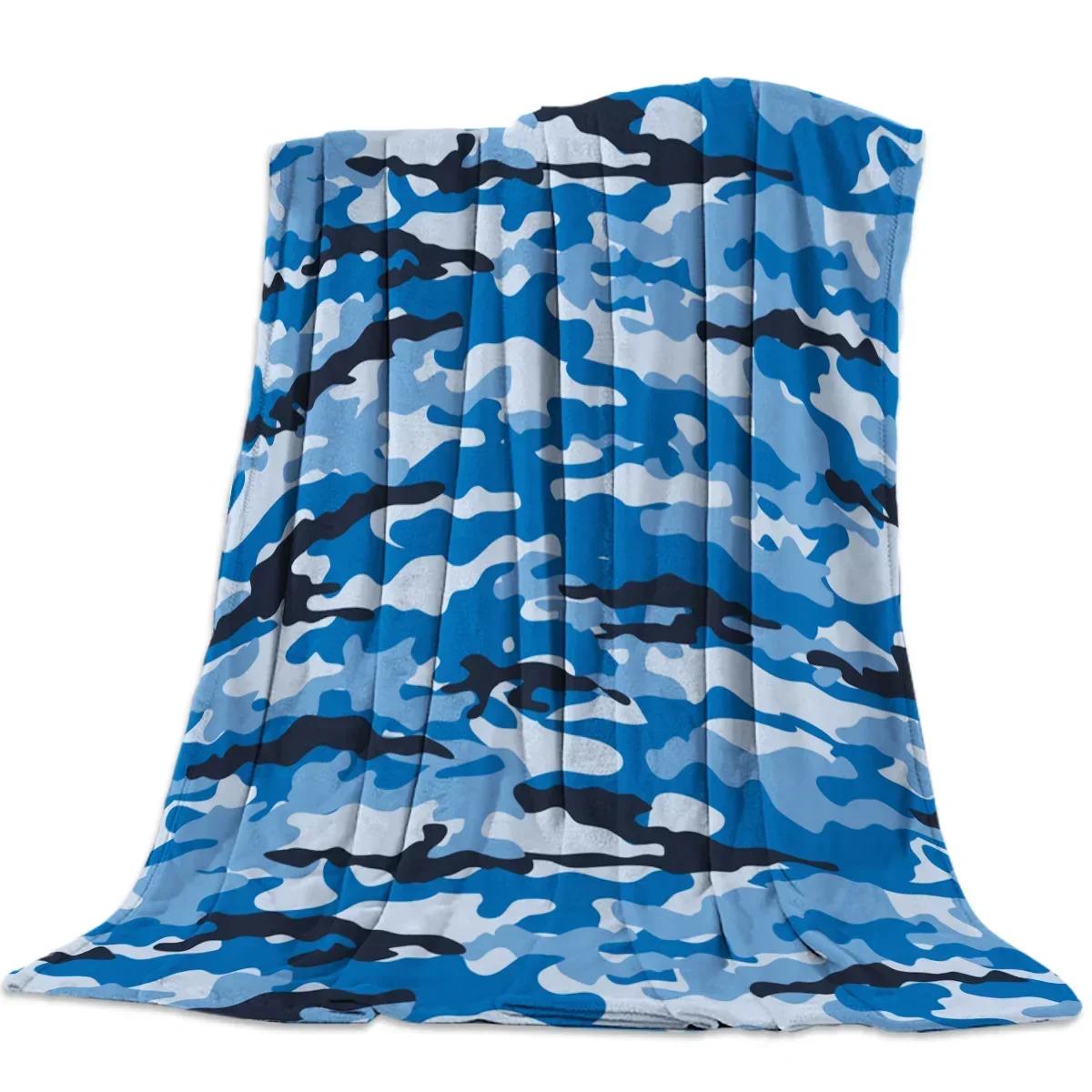 

Фланелевые пледы с камуфляжным рисунком Мягкие Теплые Дорожные Персонализированные Прочные Комфортные Для Кемпинга Пикника Подарки для взрослых# 75X95CM серый